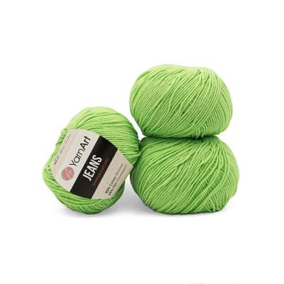 WŁÓCZKA YARNART JEANS 60 ZIELONY NEON