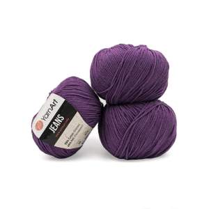 WŁÓCZKA YARNART JEANS 50 PURPUROWY