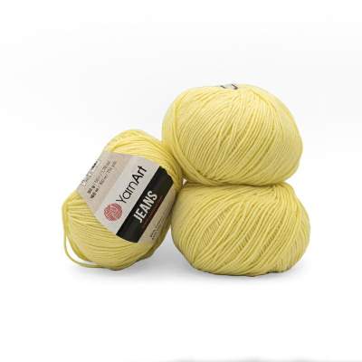 WŁÓCZKA YARNART JEANS 67 CYTRYNOWY