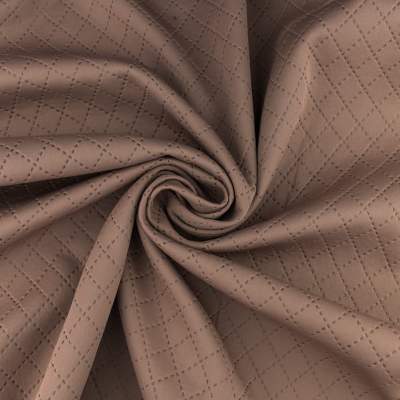 Dzianina pikowana pianka kolor jasny brąz