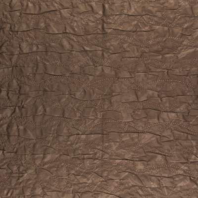 Tkanina pikowana na kurtki kolor brązowy 