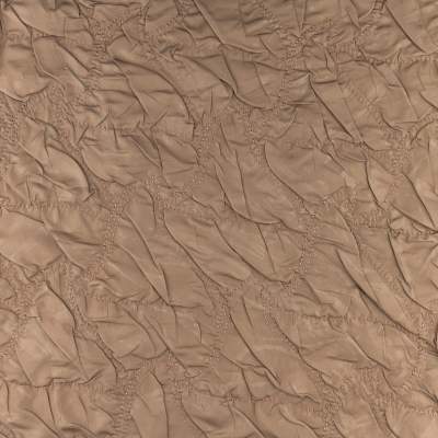 Tkanina pikowana na kurtki kolor umbra