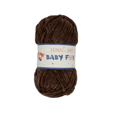 WŁÓCZKA BABY FOX KOL 41 CIEMNY BRĄZOWY