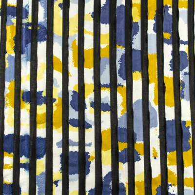 Dzianina falbanka wzór kolorowe plamki