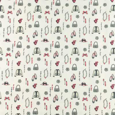 Tkanina silki wzór części garderoby kolor biały