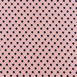 Tkanina silki wzór orientalny czerwony