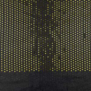 Dzianina na sukienki wzór złote kropki kolor czarny
