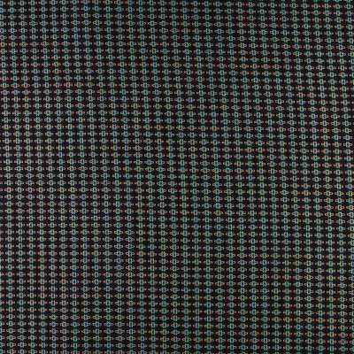 Tkanina Kostiumowa wzór małe krzyżyki kolor ciemny brązowy