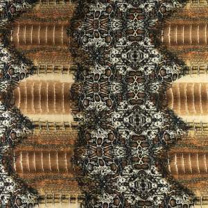 Dzianina wiskozowa wzór zwierzęcy kolor brązowy