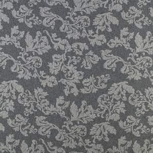 Dzianina Punto wzór kwiaty kolor szary