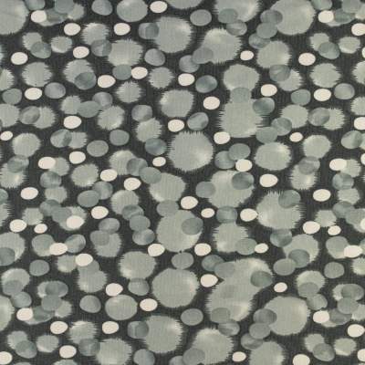 Dzianina Punto wzór plamki kolor szary