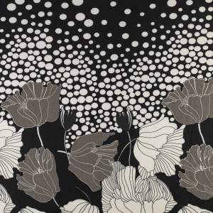 Dzianina Punto wzór border dwustronny kolor czarny