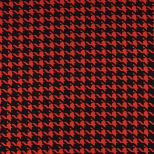 Dzianina Punto wzór pepitka kolor pomarańczowy