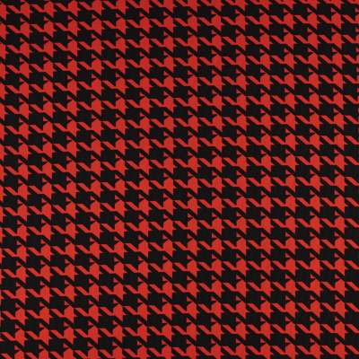 Dzianina Punto wzór pepitka kolor pomarańczowy