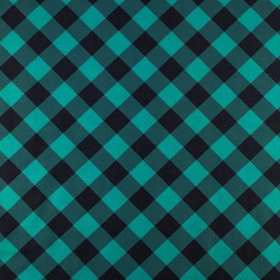 Dzianina Punto wzór szachownica kolor zielony