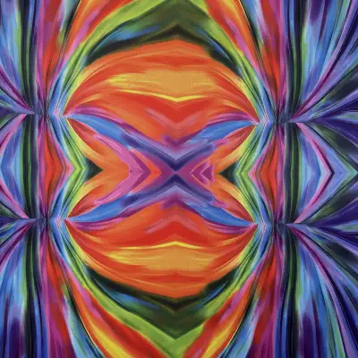 Dzianina Jersey ITY Kimo wzór abstrakcyjny PANEL 150x160 cm