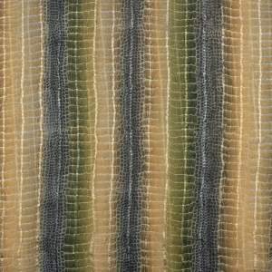 Tkanina szyfon wzór skóra krokodyla kolor beżowo oliwkowy