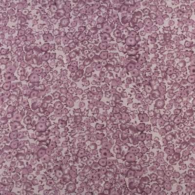 Tkanina szyfon wzór kwiaty kolor szaro fioletowy