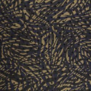 Tkanina szyfon kreszowany wzór zebra i grochy flok