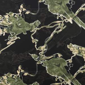 Tkanina szyfon wzór abstrakcyjny kolor czarny
