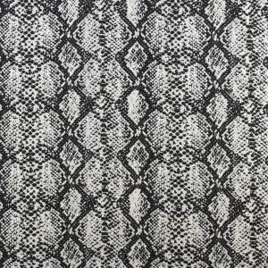 Tkanina na sukienki wzór skóra węża kolor czarny