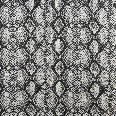 Tkanina na sukienki wzór skóra węża kolor czarny