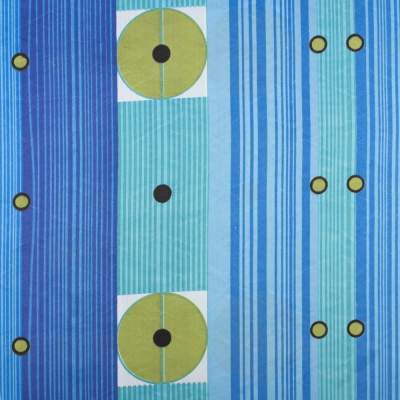 Tkanina Dekoracyjna wzór abstrakcyjny kolor niebieski