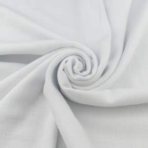 Tkanina Len Palermo kolor biały