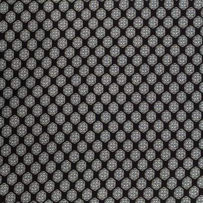 Tkanina Wiskoza – wzór abstrakcyjny, kolor czarny