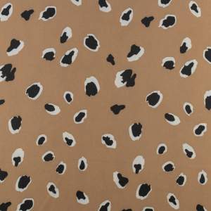 Tkanina Szyfon wzór panterka kolor beżowy