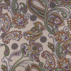 Tkanina Szyfon wzór paisley kolor bladoróżowy