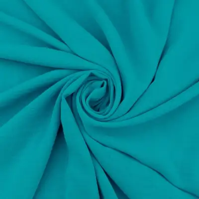 Tkanina American Krepa kolor turkusowy