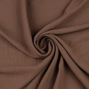 Tkanina American Krepa kolor brązowy