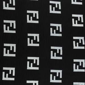 American krepa wzór typu fendi kolor czarny