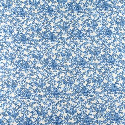 Tkanina Bawełniana wzór adamaszek niebieski