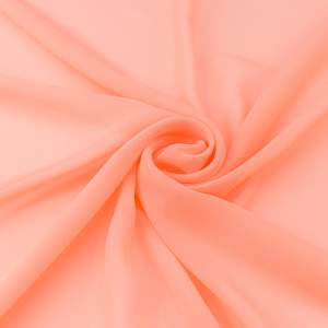 Szyfon materiał kolor jaskrawy brzoskwiniowy