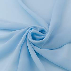 Szyfon materiał kolor błękitny