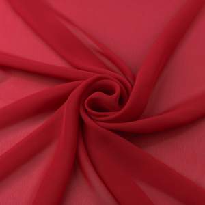 Szyfon materiał kolor czerwony