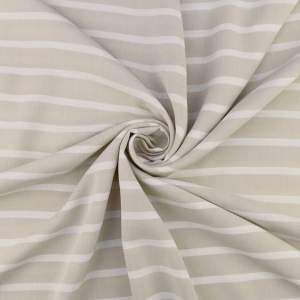 Tkanina Wiskoza – wzór w pasy, jasny beżowy