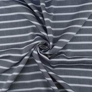 Tkanina Wiskoza – wzór w pasy, granatowy