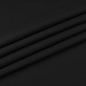 Tkanina Panama czarna 280 cm – gruba tkanina dekoracyjna na zasłony, obrusy