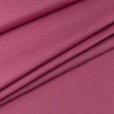 Bawełna Popelina Organiczna ciemny wrzosowy różowy