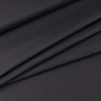 Bawełna Popelina Organiczna ciemny szary