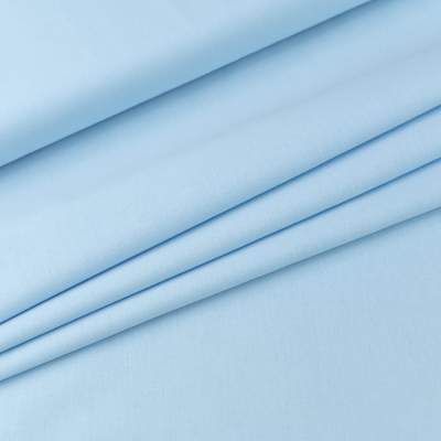 Bawełna Popelina Organiczna błękitny