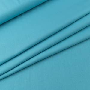 Bawełna Popelina Organiczna jasny brudny turkusowy