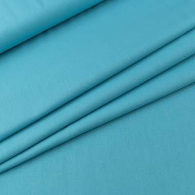 Bawełna Popelina Organiczna jasny brudny turkusowy