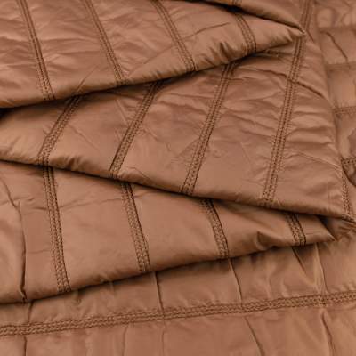 Pikówka wierzchnia z ociepliną pasy ciemny karmelowy