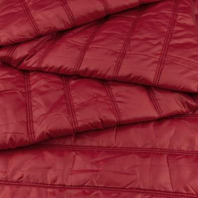 Pikówka wierzchnia z ociepliną pasy ciemny czerwony