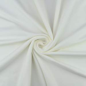 Dresówka pętelka zgaszony biały