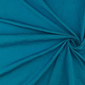 Tafta gnieciona turkusowy